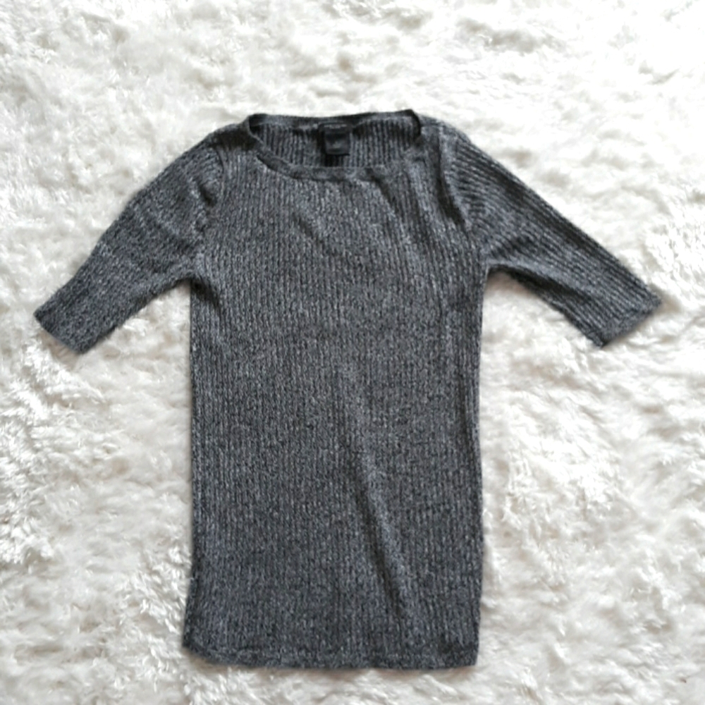 NWOT Ann Taylor black & white sweater shirt